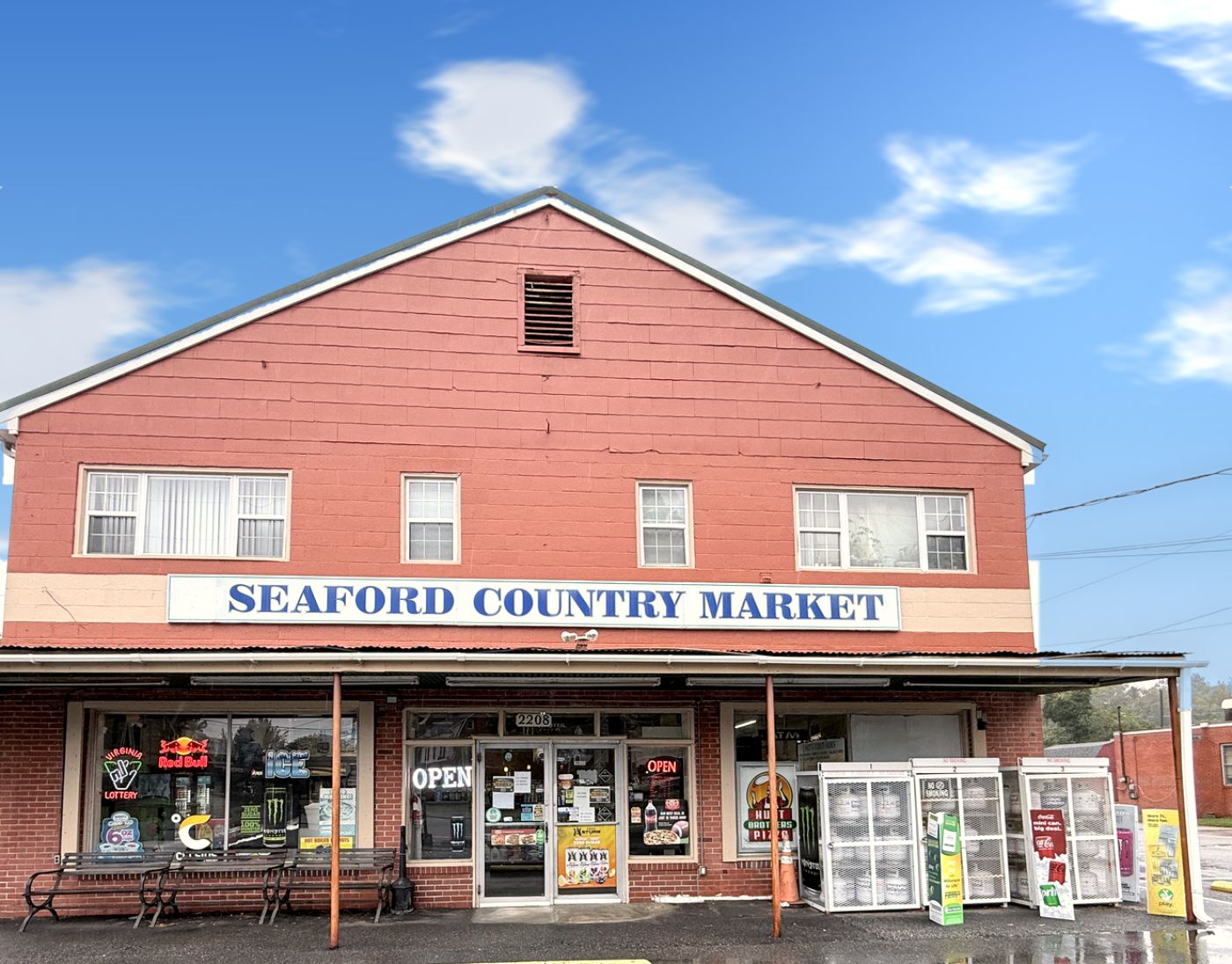 Seaford Country Market storefront on a sunny day